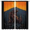 AuiMzoo Dinosaur Curtains, Kids Boys Girls Raptors Dinosaurs Cute Space Planet Decorative Theme, Bedroom Living Room Nursery Blackout Curtains63X63 Inch view 1