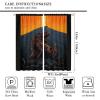 AuiMzoo Dinosaur Curtains, Kids Boys Girls Raptors Dinosaurs Cute Space Planet Decorative Theme, Bedroom Living Room Nursery Blackout Curtains63X63 Inch view 2