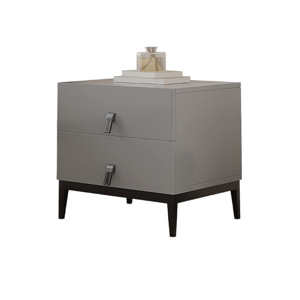 BNNP Nightstands Indoor Square Bedside Table Double Drawer Locker Living Room Coffee Table Sofa Side Table Bedroom Storage Cabinet Bedside Tables