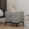 BNNP Nightstands Indoor Square Bedside Table Double Drawer Locker Living Room Coffee Table Sofa Side Table Bedroom Storage Cabinet Bedside Tables view 2