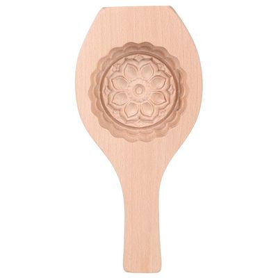 Alvinlite Wooden Mooncake Mold Flower Pattern|Wooden Mould Press Mooncake Mold for Muffin Cookie Biscuit Chocolate Pumpkin Pie |Pattern 1| mooncake mold