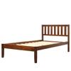 SECOLI Wooden Twin Bed Frame Wood Platform Bed with Headboard/Wood Slat SupportTwin (Walnut) view 3