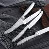 TAFAAL Stainless Steel Knives, Corrosion Resistant, Sharp Blade, Stainless Steel Handle, Kitchen Table Knife (Silver, Steak 8) view 2