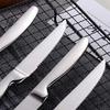 TAFAAL Stainless Steel Knives, Corrosion Resistant, Sharp Blade, Stainless Steel Handle, Kitchen Table Knife (Silver, Steak 8) view 3