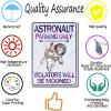 LIUAXICIA Retro Tin Sign Metal Wall Decor Cat Astronaut Parking Only Violators Will Be Mooned Cat Metal Sign Home Garden Restaurant Cafe Office Shop Bar Club Decoration 12x16 inch-Tin Sign view 3