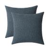 Jeneoo Grey Blue Decorative Square Thick Accent Throw Pillow Covers Fine Textured Boucle Couch Cushion Case for Sofa Decor, Set of 2, 20 x 20 Inch view 1