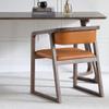 PAASHE Wooden Dining Chairs Comfortable Leather Side Chair Simple Retro Style Kitchen Chair Kitchen Living Room Dining Room Chairs view 2
