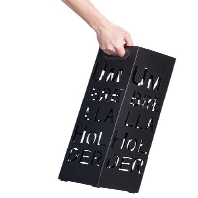 Fodalob Metal Umbrella Rack  Entryway Umbrella Holder Stand for Hallway, Offices, Shops  with Handle  6.1x6.1x19.6inch