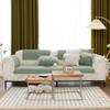 vctops Lace Sofa Couch Cover with Pearls, Soft Chenille Sectional Couch Covers Luxury Sofa Slipcover Furniture Protector for Dogs Cats Pet, 1 Piece/Not All Set (Green,35"x94") view 2