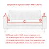 ZGSYH Covers for Sofa Chaise Longue Elastic Right/Left Arm,L Shape Sofa Cover with Skirt,Anti-Scratch Couch Cushion Covers Adjustable Sofa Covers 1/2/3/4 Seats for Living Room (Color : Wine red, Siz view 3