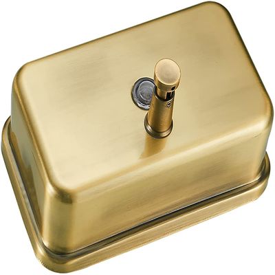 Scpantkend Wall-Mounted Soap Dispenser Hotel Showering Shampoo Cream Holder Bottle Bathroom Wall Mounted Soap Dispenser Antique Brass Color