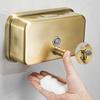 Scpantkend Wall-Mounted Soap Dispenser Hotel Showering Shampoo Cream Holder Bottle Bathroom Wall Mounted Soap Dispenser Antique Brass Color view 2