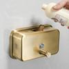 Scpantkend Wall-Mounted Soap Dispenser Hotel Showering Shampoo Cream Holder Bottle Bathroom Wall Mounted Soap Dispenser Antique Brass Color view 4