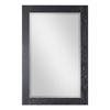 Altair Design Ivy 24" Rectangular Bathroom Wood Framed Wall Mirror in Black Oak view 1