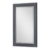 Altair Design Ivy 24" Rectangular Bathroom Wood Framed Wall Mirror in Black Oak view 2