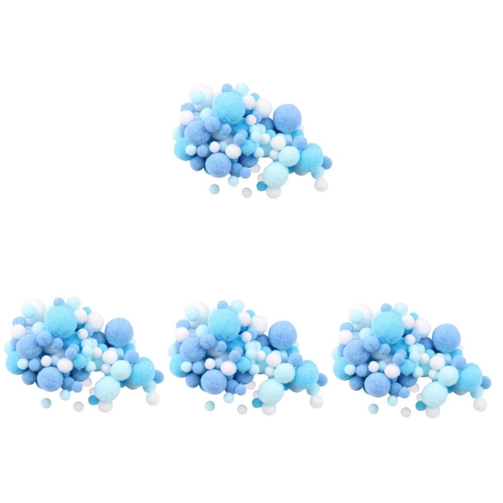 Ciieeo 4pcs Crafting Materials of Pompoms for Creative Decorations Suitable for Hats Clothes Accessories and Scrapbooking