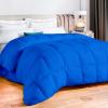 EASYCOT Comforter 300 GSM Quilted Duvet Insert with Corner Tabs Box Stitched Fluffy Down Alternative Comforter Lightweight All Season Bedding Ultra Soft Hotel Quality Blanket (Blue, Cal King 96x102) view 1