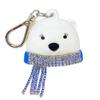 Bath & Body Works Blue Bling Scarf Polar Bear Hand Gel Holder view 1