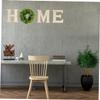 ORFOFE Letters Home Wall Hanging Wooden Wall Decor Home Sign Wall-mounted Pendant Wooden Art view 2