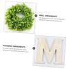 ORFOFE Letters Home Wall Hanging Wooden Wall Decor Home Sign Wall-mounted Pendant Wooden Art view 3
