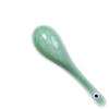 Cooking Spoons Soup Spoon Celadon Cutlery Green Lotus Pattern Spoon, Suitable for Soup, Gravy, Cake, Oatmeal, Dumplings Table Spoons view 1