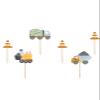 PartyDeco Construction site decorations for muffins, 6 picks view 1