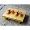 1 Pcs Of Japanese Korean Cuisine Sashimi Sushi Kimbap Geta Bamboo Wood Serving Plate 10" L view 3