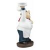 1 Pcs Be Our Guest French Bistro Chef Holding Plates and Utensils Figurine 10.5" view 3