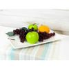 1 Pcs Of 15"L Large White Double Wall Ceramic Rectangular Serving Plate Dish Platter view 1