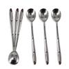 Balwoo Korean Style Soup Spoon - 8.5 inch Premium Stainless Steel Dessert & Dinner Spoons (6 Pcs, Made in Korea) view 1