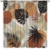 Decorative Blackout Curtains Mid Century Modern Trendy Abstract Seamless Pattern Beige Tone Tropical Leaves Minimalist Art Abstract Modern Art Geometric Shapes Blackout Curtains42x45in view 1