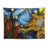 YNEE Tapestry Baroque Shards of Stained Glass Angel Devil Genesis Van Gogh Stars Tapestry Aesthetic Tapestry Wall Tapestry Home Decor for Living Room Bedroom 60"x80" view 1