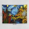 YNEE Tapestry Baroque Shards of Stained Glass Angel Devil Genesis Van Gogh Stars Tapestry Aesthetic Tapestry Wall Tapestry Home Decor for Living Room Bedroom 60"x80" view 2