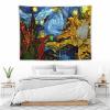 YNEE Tapestry Baroque Shards of Stained Glass Angel Devil Genesis Van Gogh Stars Tapestry Aesthetic Tapestry Wall Tapestry Home Decor for Living Room Bedroom 60"x80" view 4
