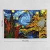 YNEE Tapestry Baroque Shards of Stained Glass Angel Devil Genesis Van Gogh Stars Tapestry Aesthetic Tapestry Wall Tapestry Home Decor for Living Room Bedroom 40"x60" view 2