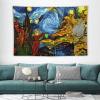 YNEE Tapestry Baroque Shards of Stained Glass Angel Devil Genesis Van Gogh Stars Tapestry Aesthetic Tapestry Wall Tapestry Home Decor for Living Room Bedroom 40"x60" view 3