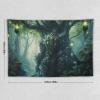 YNEE Tapestry Tree of Life Sci Fi Robot Warrior Tapestry Aesthetic Tapestry Wall Tapestry Home Decor for Living Room Bedroom 60"x90" view 2