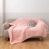 YWBXSHKD Chunky Knit Throw Blanket 47x70in, Super Warm Soft Chenille Yarn Cable Knitted Blankets and Throws Cozy Thick Crochet Blanket, Chunky Knit Blankets for Bed view 1
