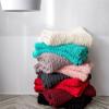 YWBXSHKD Chunky Knit Throw Blanket 47x70in, Super Warm Soft Chenille Yarn Cable Knitted Blankets and Throws Cozy Thick Crochet Blanket, Chunky Knit Blankets for Bed view 4