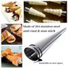 AMBESTAR Cream Horn Molds, 16 Pack 5 Inch Pastry Roll Molds with Piping Bags Reusable, Cleaning Brush, Long Cream Icing Piping Nozzle Baking Accessories Tool for Mum and Baker view 2