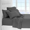 AHJ Beddings 5 Piece Comforter Set with 12 inches Deep Pocket Sheet Set and 500GSM Comforter - 600 Thread Counts, 100% Egyptian Cotton - Twin-XL Size, Elephant Grey Solid view 2