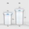 DYPASA Wastepaper Basket Creative Electric Trash Can Household Induction Trash Can with Lid Smart Touchless Kitchen Toilet Trash Can (2.6 Gallons/3.6 Gallons), White Garbage Can (Size : 10L) view 2
