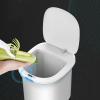 DYPASA Wastepaper Basket Creative Electric Trash Can Household Induction Trash Can with Lid Smart Touchless Kitchen Toilet Trash Can (2.6 Gallons/3.6 Gallons), White Garbage Can (Size : 10L) view 4