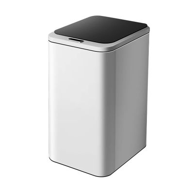 DYPASA Wastepaper Basket Smart Induction Household Trash Can Stainless Steel Automatic Trash Can Narrow Kitchen Trash Can with Lid Bathroom Touchless Trash Can Garbage Can (Size : 6L, Color : Gold)