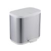 DYPASA Wastepaper Basket Stainless Steel Sorting Trash Can Square Household Foot Pedal Garbage Can with Cover Kitchen Living Room Creative Wet and Dry Waste Paper Basket Garbage Can (Color : Gold) view 1