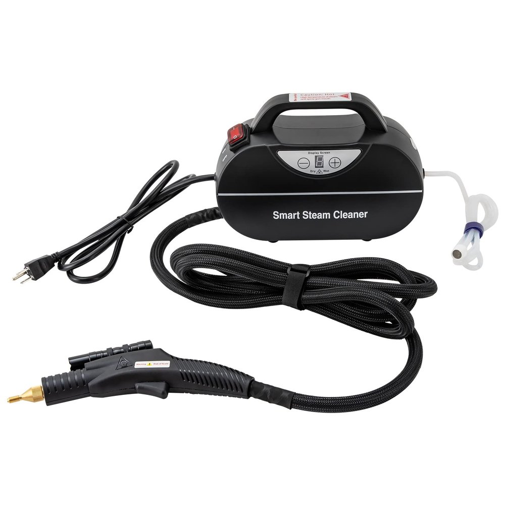 YIYIBYUS Handheld Steam Cleaner,Handheld Steam Cleaner 1800W Car Steam Cleaner for Home Use Wet & Dry Adjustable (Black)