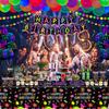 228 Pack Glow Neon Party Supplies Glow in The Dark Party Decorations BlackLight Party Tableware Set - Plates, Black Light Banners, Fluorescent Balloons, Graffiti Tablecloth, Garland, Napkins Serves 20 view 3