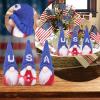 3Pcs Patriotic Gnome Doll 4th of July Gnomes-Handmade USA Swedish Tomte Gnomes Plush Fourth of July Ornament for Home, Folklore Gnome Kitchen Tiered Tray Decoration (02_3Pcs_Patriotic Gnomes) view 2