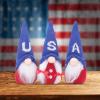 3Pcs Patriotic Gnome Doll 4th of July Gnomes-Handmade USA Swedish Tomte Gnomes Plush Fourth of July Ornament for Home, Folklore Gnome Kitchen Tiered Tray Decoration (02_3Pcs_Patriotic Gnomes) view 3