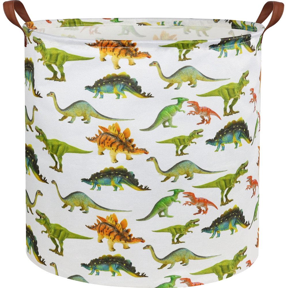 HIYAGON Dinosaur Kids Laundry Hamper Baby Laundry Basket Cute Kids Hamper Toy Storage Bin Boys Hamper and Girls Dinosaur Room Decor(Toy Dinosaur)